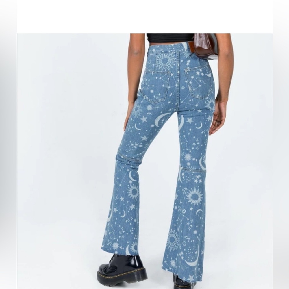 Super Cool Juny Celestial Whimsigoth Flare Jeans! - image 4